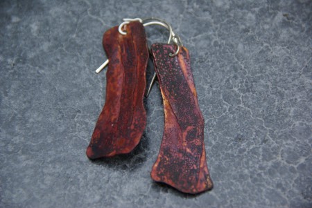 Copper Fold-Formed Earrings