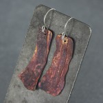 Copper Fold Formed Earrings