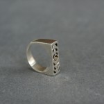 Silver Patterned Ring