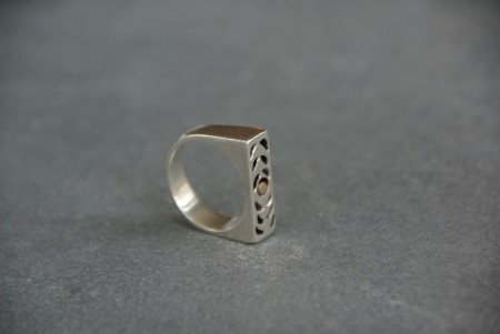 Silver Patterned Ring