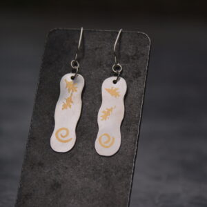 Keum Bo Windy Leaf Earrings