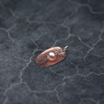 Copper, Silver and Pearl Pendant