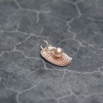 Copper, Silver and Pearl Pendant