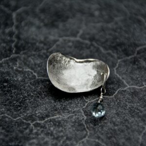 Silver and Aquamarine Briolette Pendant