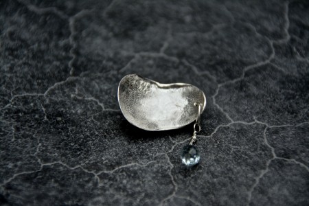 Silver and Aquamarine Briolette Pendant