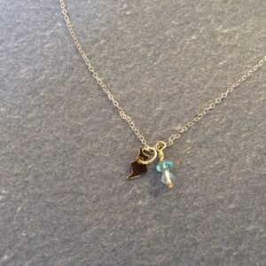 Lightening Bolt Charm with Labradorite