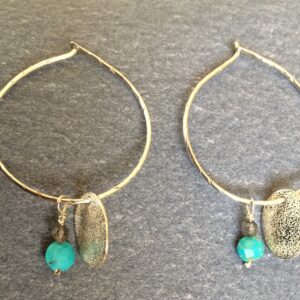 Sterling Icicle Hoops